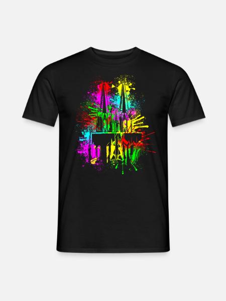 Kölner Dom Karneval Fasching Köln Kostümersatz - Männer T-Shirt - Schwarz