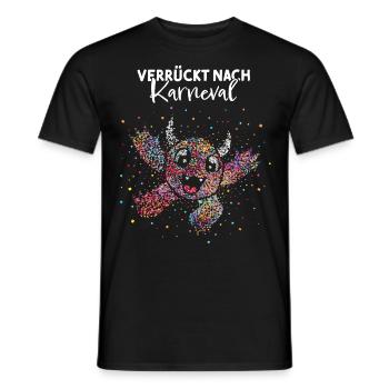 Konfetti Monster Karneval Fasnacht 5. Jahreszeit - Männer T-Shirt - Schwarz - Vorne - AI Model Male 178 light (178cm)