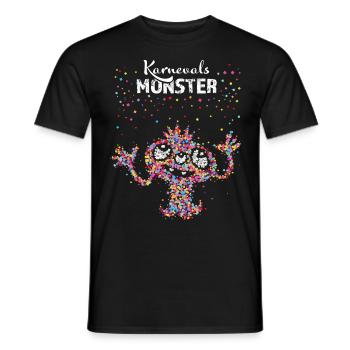 Karneval Monster Fasnacht Konfetti 5. Jahreszeit - Männer T-Shirt - Schwarz - Vorne - AI Model Male 178 light (178cm)
