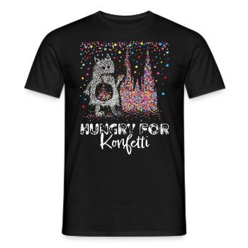 Kölner Dom Karneval Konfetti Monster Kölle Colonia - Männer T-Shirt - Schwarz - Vorne - AI Model Male 178 light (178cm)