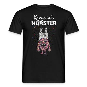 Karneval Köln Kölner Dom Konfetti Fasnacht Colonia - Männer T-Shirt - Schwarz - Vorne - AI Model Male 178 light (178cm)