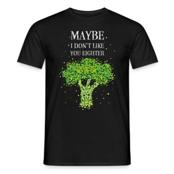 Brokkoli Kostümersatz Karneval Fasching Geschenk - Männer T-Shirt - Schwarz - Vorne - AI Model Male 178 light (178cm)