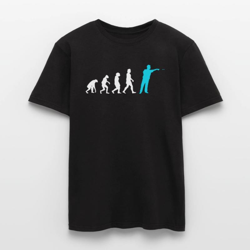 Darts Evolution Darts Player Throws Dart Men’s T-shirt