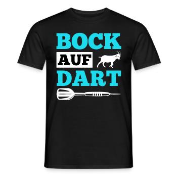 Bock sur Dart jouer Dartpfeile Darts Darts - T-shirt homme - noir - Devant - AI Model Male 178 light (178cm)