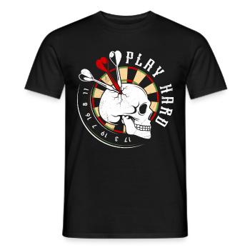 Fléchettes Bone Face Dartboard Fléchettes Fléchettes - T-shirt homme - noir - Devant - AI Model Male 178 light (178cm)