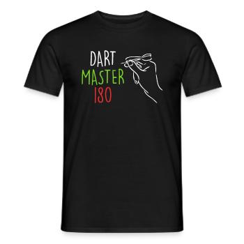 Dart Master 180 en fléchettes - T-shirt homme - noir - Devant - AI Model Male 178 light (178cm)