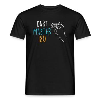 Dart Master 180 en Fléchettes - T-shirt homme - noir - Devant - AI Model Male 178 light (178cm)