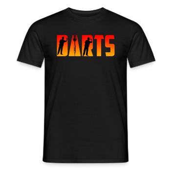 Fléchettes Fléchettes Flèches Fléchettes Accessoires Fléchettes Fléchettes - T-shirt homme - noir - Devant - AI Model Male 178 light (178cm)