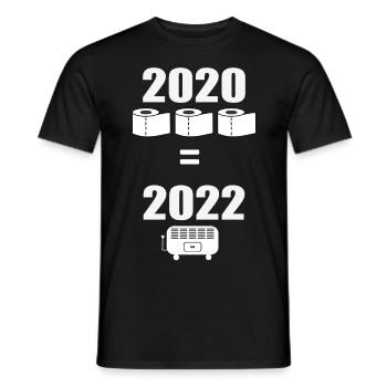 Klopapier 2020 - Elektroheizung Winter 2022 - Männer T-Shirt - Schwarz - Vorne - AI Model Male 178 light (178cm)