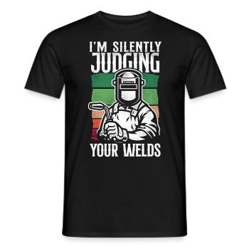 Welder Welding Vintage Retro I'm - Männer T-Shirt - Schwarz - Vorne - AI Model Male 178 light (178cm)