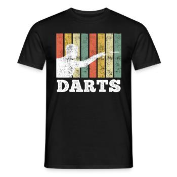 Joueurs de fléchettes fléchettes fléchettes fléchettes - T-shirt homme - noir - Devant - AI Model Male 178 light (178cm)