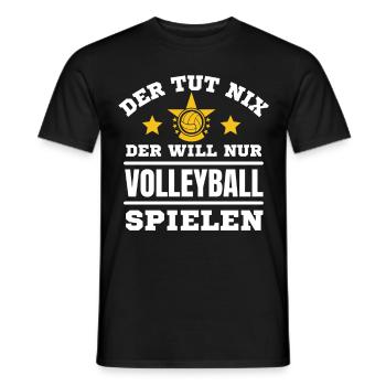 Volleyball Spieler Volleyball Liebhaber - Männer T-Shirt - Schwarz - Vorne - AI Model Male 178 light (178cm)