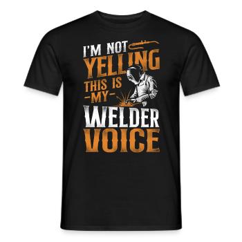 Welder Welding Vintage I'm Not - Männer T-Shirt - Schwarz - Vorne - AI Model Male 178 light (178cm)
