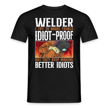 Welder Welding Vintage Welder I - Männer T-Shirt - Schwarz - Vorne - AI Model Male 178 light (178cm)