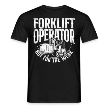 Certified Forklift Truck Operator - Männer T-Shirt - Schwarz - Vorne - AI Model Male 178 light (178cm)