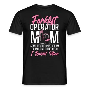 Certified Forklift Truck Operator - Männer T-Shirt - Schwarz - Vorne - AI Model Male 178 light (178cm)