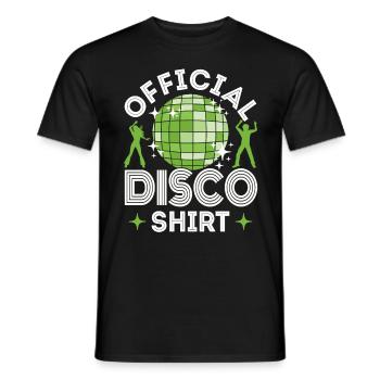 Disco 70s 80s Disco Party Outfit Discotheque - Men's T-Shirt - black - Front - AI Model Male 178 light (178cm)