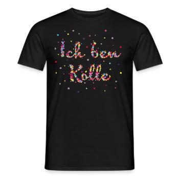 Kölle Köln Konfetti Karneval Fasching Kölsch - Männer T-Shirt - Schwarz - Vorne - AI Model Male 178 light (178cm)