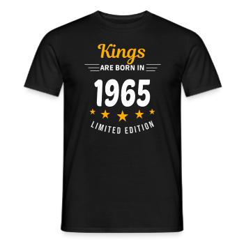 Kings SIND GEBOREN IM JAHR 1965 - Männer T-Shirt - Schwarz - Vorne - AI Model Male 178 light (178cm)