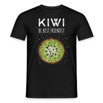 Kiwi Costume Replacement Carnival Carnival Gift - Men's T-Shirt - black - Front - AI Model Male 178 light (178cm)