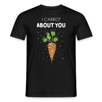 I carrot about you Karotte Kostümersatz Karneval - Männer T-Shirt - Schwarz - Vorne - AI Model Male 178 light (178cm)