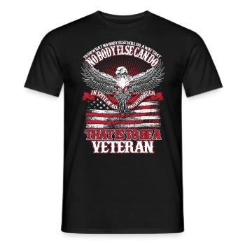 Amerikanischer Flagge USA United States Of America - Männer T-Shirt - Schwarz - Vorne - AI Model Male 178 light (178cm)
