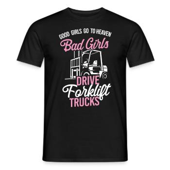 Certified Forklift Truck Operator - Männer T-Shirt - Schwarz - Vorne - AI Model Male 178 light (178cm)