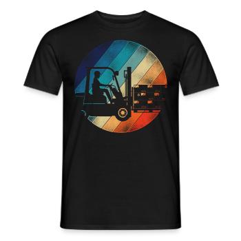 Certified Forklift Truck Operator - Männer T-Shirt - Schwarz - Vorne - AI Model Male 178 light (178cm)