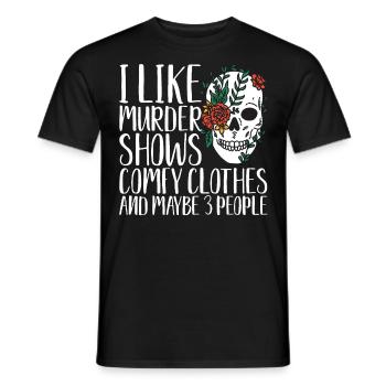 Punk Spooky Hippie Lifestyle Celebrate Halloween - Men's T-Shirt - black - Front - AI Model Male 178 light (178cm)