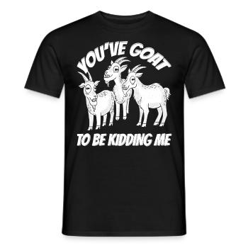 Bauernhof Ziegenzüchter Lustiges Wortspiel Milchzi - Männer T-Shirt - Schwarz - Vorne - AI Model Male 178 light (178cm)