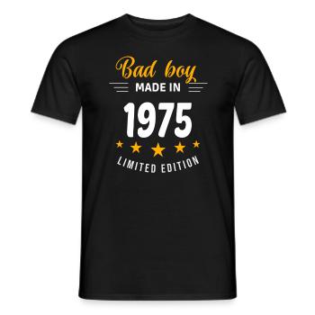 Bad Boy aus dem Jahr 1975 - Männer T-Shirt - Schwarz - Vorne - AI Model Male 178 light (178cm)