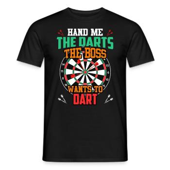 Fléchettes femmes Fléchettes Fléchettes femmes Fléchettes Fléchettes - T-shirt homme - noir - Devant - AI Model Male 178 light (178cm)