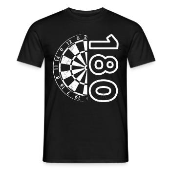 Darts 180 Dartboard Darts Arrow 180 Darts - Men's T-Shirt - black - Front - AI Model Male 178 light (178cm)