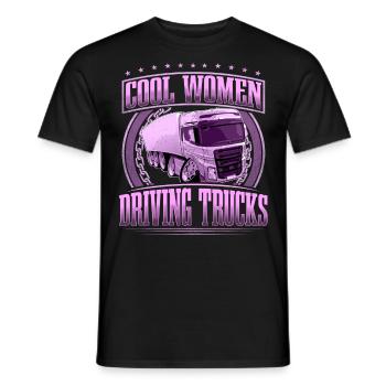 LKW Fahrer Lkw Fahrerin - Männer T-Shirt - Schwarz - Vorne - AI Model Male 178 light (178cm)
