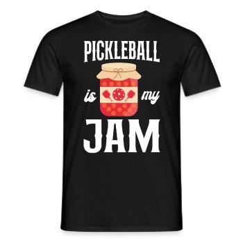 Pickleball Pickleball Is My Jam - Men's T-Shirt - black - Front - AI Model Male 178 light (178cm)