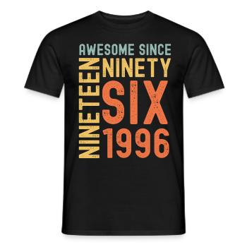 Génial depuis 1996 Année du cadeau d’anniversaire - T-shirt homme - noir - Devant - AI Model Male 178 light (178cm)