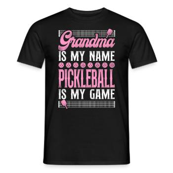Pickleball Grand-mère grand-mère est ma - T-shirt homme - noir - Devant - AI Model Male 178 light (178cm)