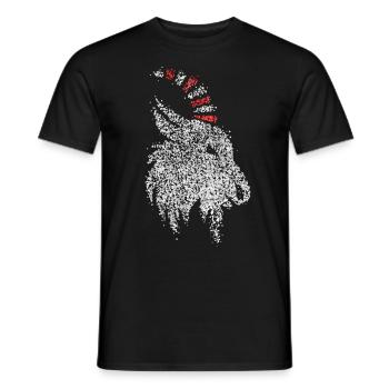 Geißbock Cologne Cologne Rouge Blanc Carnaval Confettis - T-shirt homme - noir - Devant - AI Model Male 178 light (178cm)