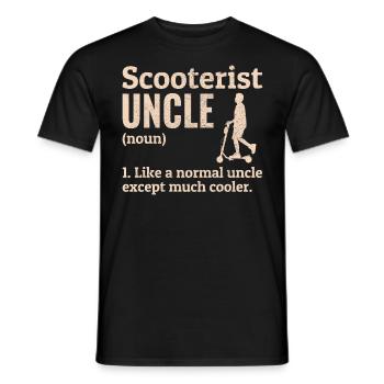 Elektroroller Fahrer E-Scooter Scooterist Onkel - Männer T-Shirt - Schwarz - Vorne - AI Model Male 178 light (178cm)