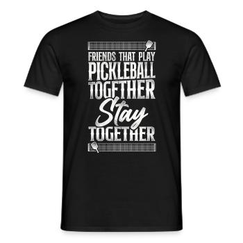 Pickleball Buddies Friends That - Men's T-Shirt - black - Front - AI Model Male 178 light (178cm)