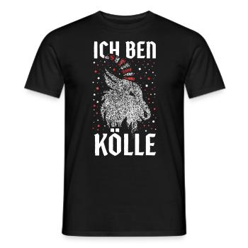 Karneval Köln Kostümersatz Rot Weiß Kölle Kölsch - Männer T-Shirt - Schwarz - Vorne - AI Model Male 178 light (178cm)