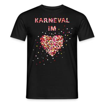 Carnaval dans le cœur Carnaval Confetti Cologne Jeck - T-shirt homme - noir - Devant - AI Model Male 178 light (178cm)