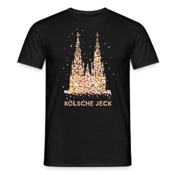 Kölsche Jeck Costume De remplacement Costume Carnaval - T-shirt homme - noir - Devant - AI Model Male 178 light (178cm)