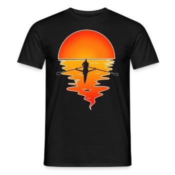 Rower Rowing Boat Rowing - Men's T-Shirt - black - Front - AI Model Male 178 light (178cm)
