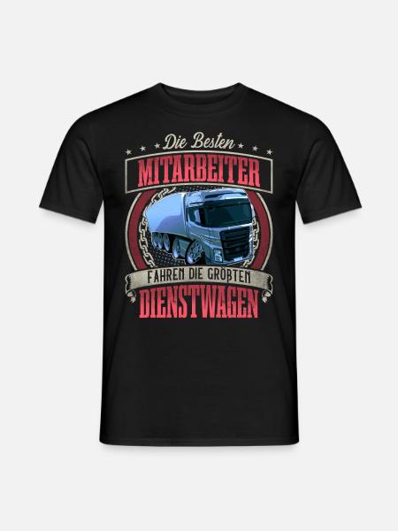 LKW Fahrer - Männer T-Shirt - Schwarz