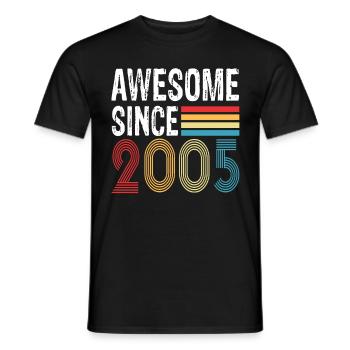 Génial depuis 2006 Anniversaire 2006 Millésime 2006 - T-shirt homme - noir - Devant - AI Model Male 178 light (178cm)