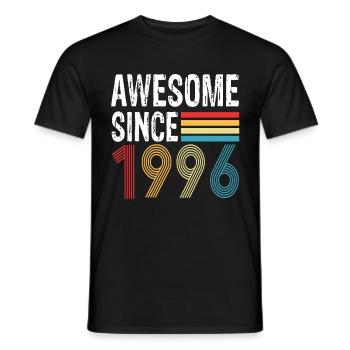 Awesome Since 1996 Geburtstag 1996 Vintage 1996 - Männer T-Shirt - Schwarz - Vorne - AI Model Male 178 light (178cm)