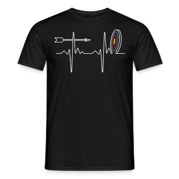 Retro Archery Bow And Arrow Archer - Men's T-Shirt - black - Front - AI Model Male 178 light (178cm)