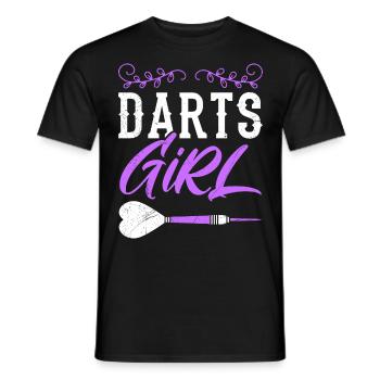 Fléchettes Fille Fléchettes Femmes Jouer Fléchettes Accessoires Fléchettes - T-shirt homme - noir - Devant - AI Model Male 178 light (178cm)