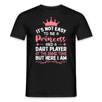 Princess Darts Women Darts Darts Accessories Darts - Men's T-Shirt - black - Front - AI Model Male 178 light (178cm)